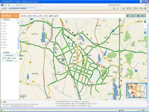 교통정보시스템 – TIS (Traffic Information System) 화면 예시